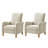 Terren 28.25"W Camilo Farmhouse Recliner with Solid Wood Spindle Legs Set of 2