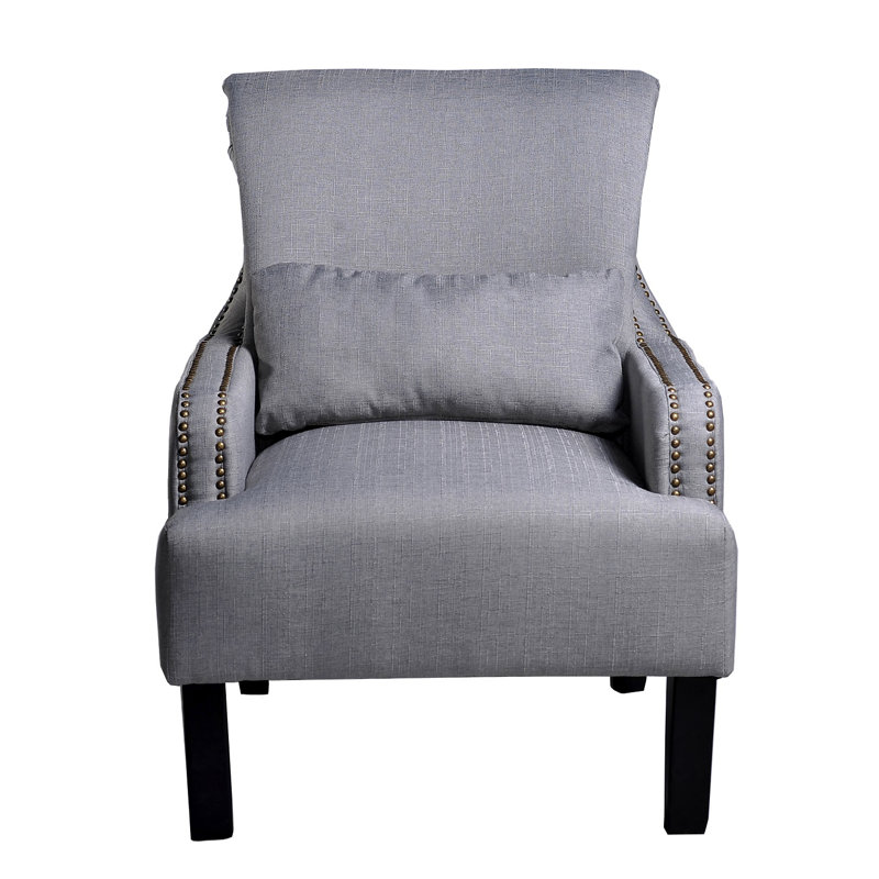 Winifred Upholstered Armchair, Gray
