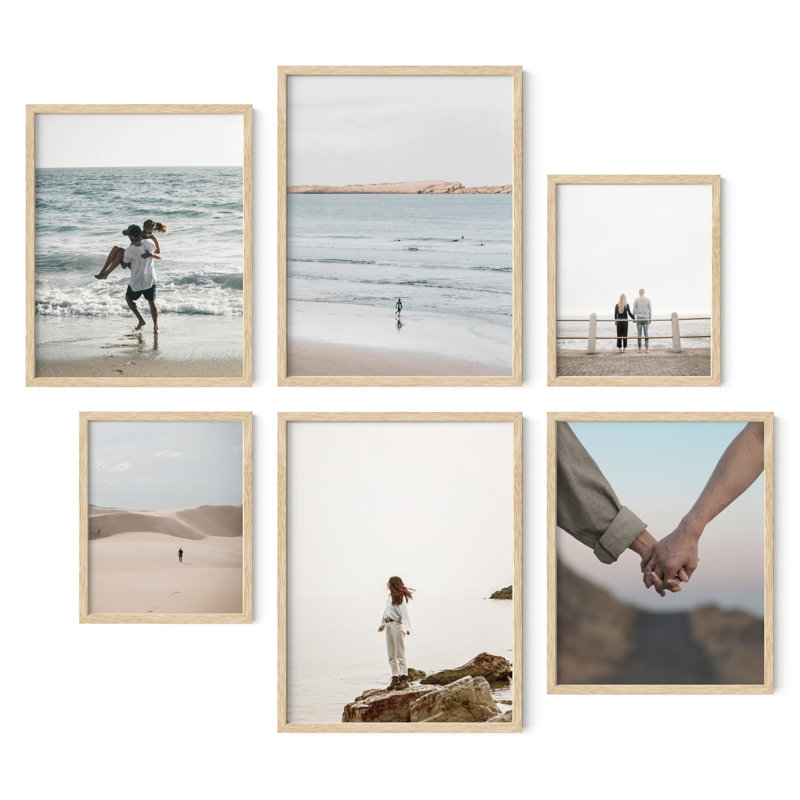 Cadres photos pour mur de galerie, Beige