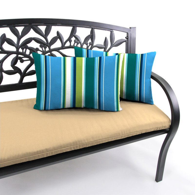 18" x 12" Outdoor Lumbar Throw Pillow (Set of 2), Covert Capri