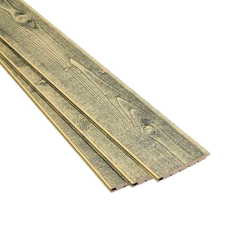 Rustic Internal Cladding For Walls & Ceilings Lemon (L) 2.4M (W) 120Mm (T) 12Mm Pack Of 112 Pieces (14 Bundles)