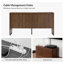 Martha 63"Wide Modern 4 Door Fluted Sideboard with Cable Management-664394837