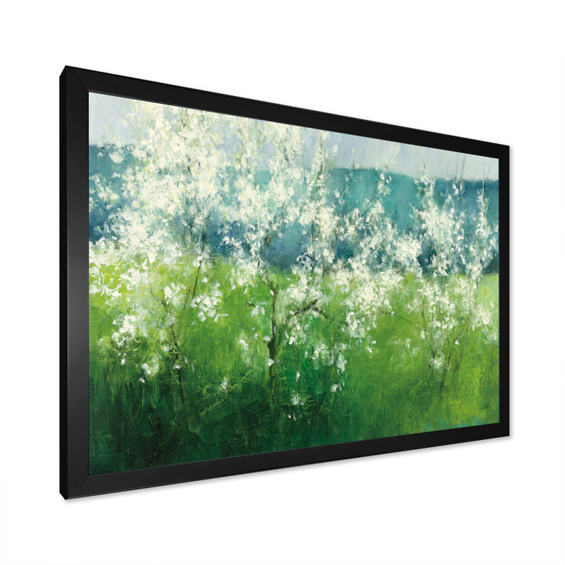 «Green Mountain Spring», reproduction d'art sur toile, H 36 po x l 46 po x P 1,5 po, Cadre noir