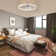 19.7'' Dimmable Crystal Ceiling Fan with LED Light and Remote Control and APP