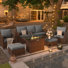 Rikuto Wicker 5 - Person Patio Conversation Set with Cushions