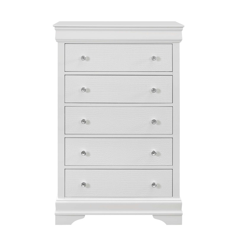 Commode blanche en métal