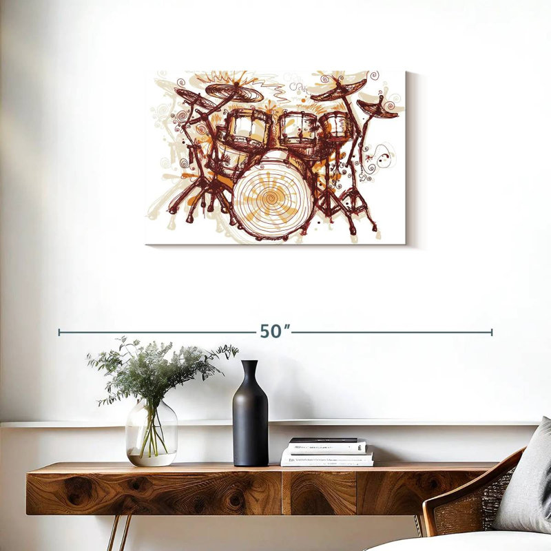 Abarca Splashing Drums, 20" H x 30" W