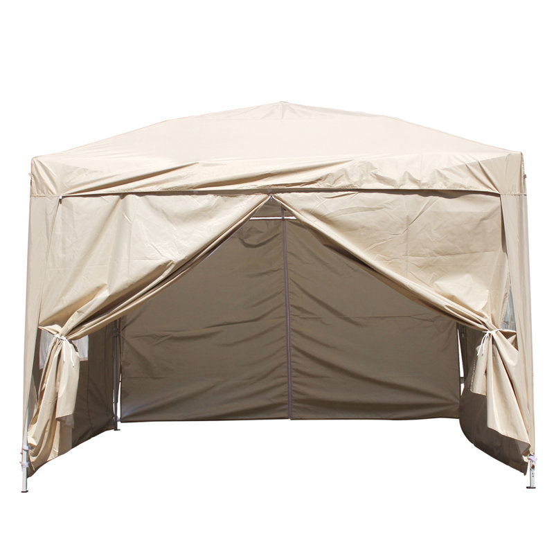 Isgro 3m x 3m Metal Pop-Up Gazebo, Beige