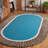 Fifth Avenue Hand Tufted Wool/Viscose/Cotton Rug in Blue/Black-1957073720