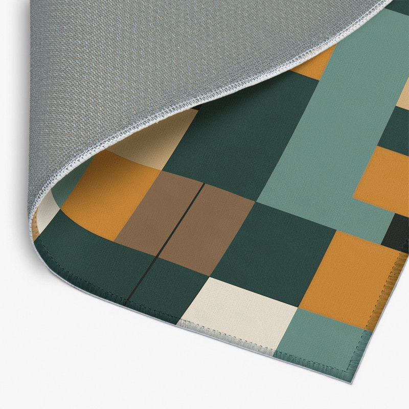 Tapis abstrait et intérieur Abstract Blocks, Rectangle 1 pi 6 po x 2 pi 6 po