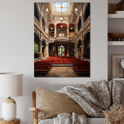 «Berniss Theatres Architecture Curtain Call II», reproduction sur toile