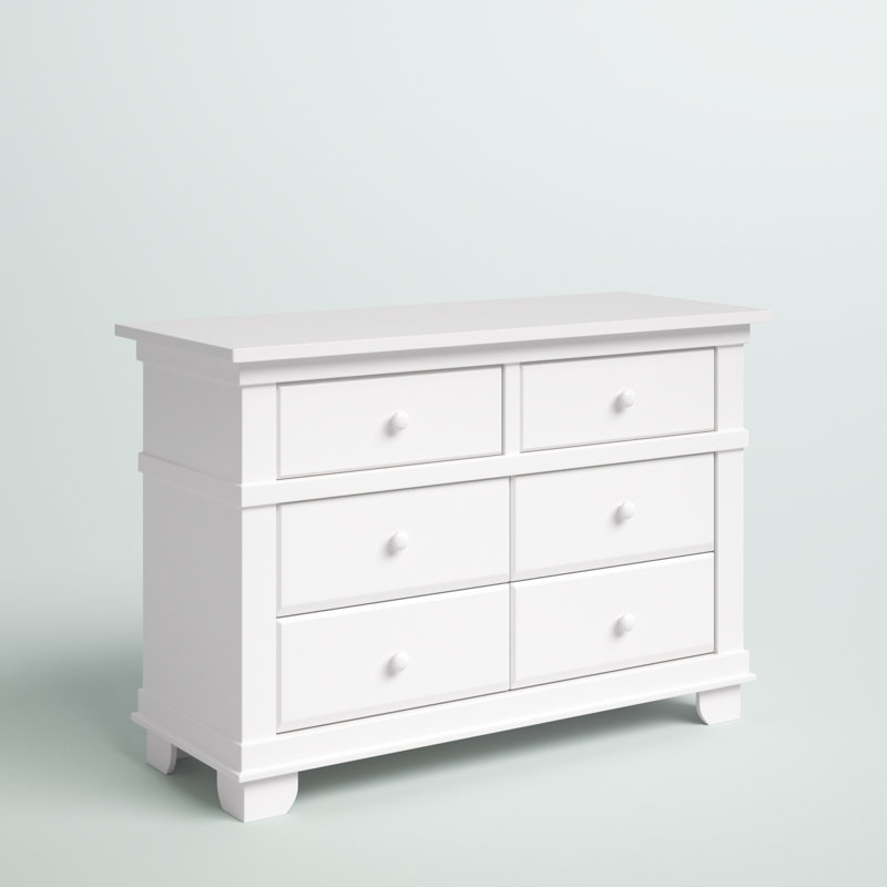Adam Kids 6 - Drawer Dresser, White
