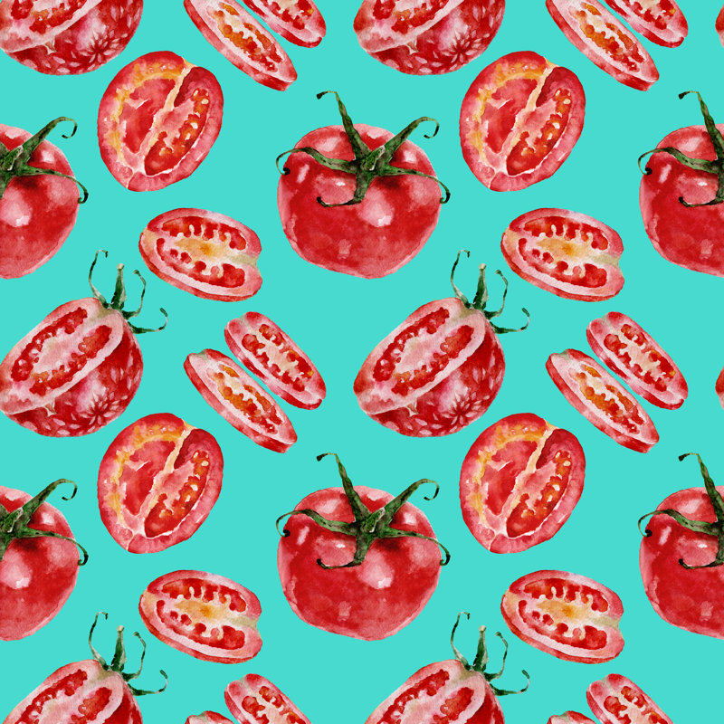 Tomatoes by Neuevector - Wrapped Canvas Print, 51cm H x 51cm W x 3.8cm D
