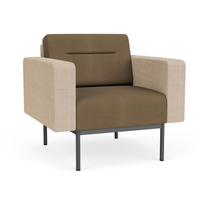 Chaise d'invité de réception Darsey, Without Power, Patriot Plus taupe; calcaire Chambray, Charcoal