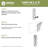 6"W x 24"H x 1"T  EdgeCraft Danube Style Seamless Wall Tile-137956682