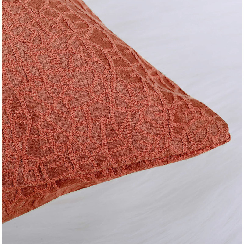 Angola Solid Colour Ruffled 56" Window Valance, Tigerlily