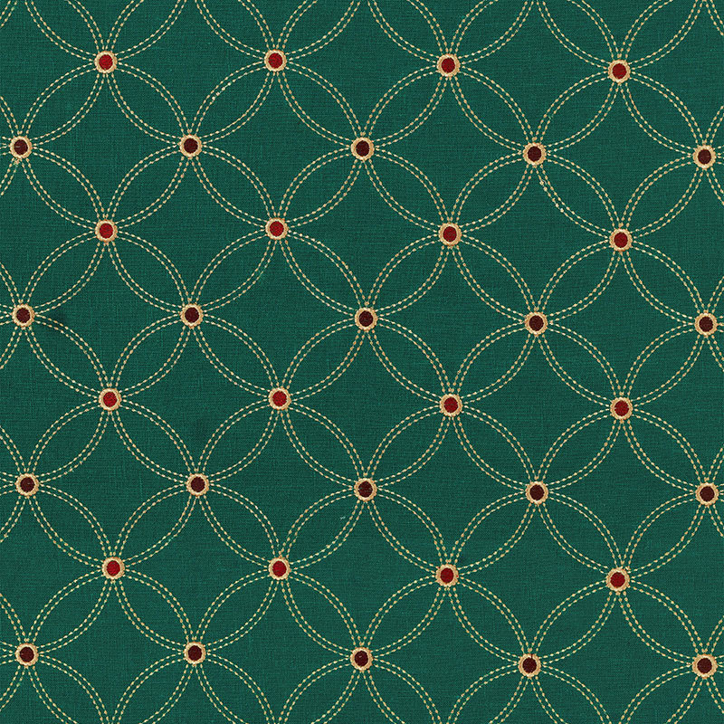 Nexus Embroidery Fabric, Smoky Teal