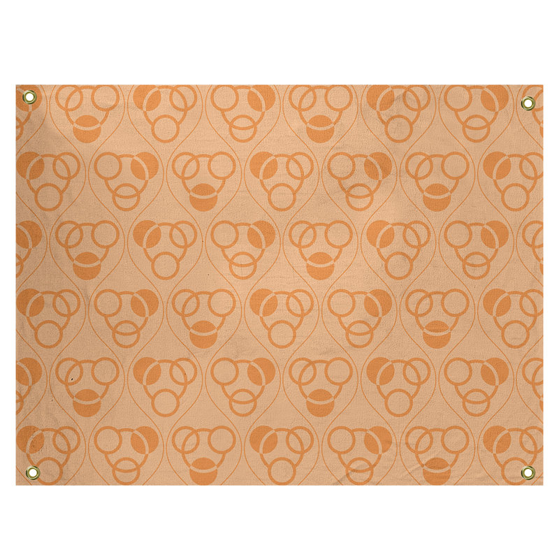 Tapisserie, H 50 po x l 59 po, Orange clair