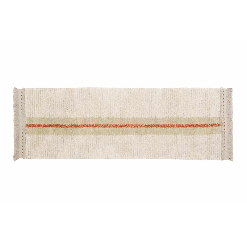 Reversible Washable Rug Duetto Sage, Runner 2'7" x 7'6"