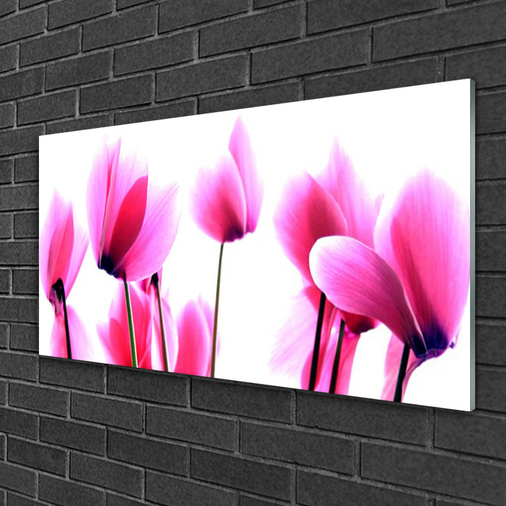 Glasbild Floral Blumen