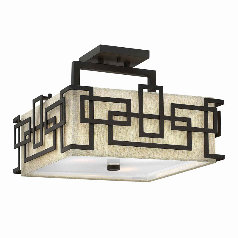Spiers Fabric Semi Flush Mount