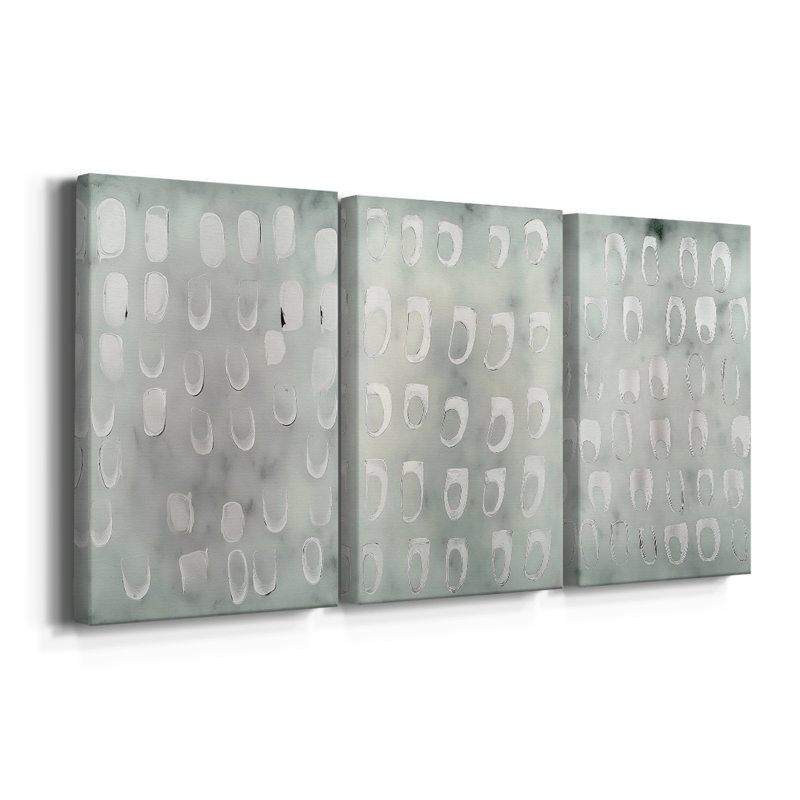 ABSTRACT Series DCCLXVI - Toile tendue sur mesure - 3 pièces, H 60 po x l 120 po