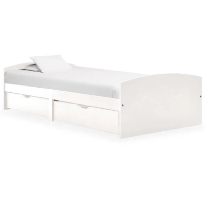 Ahrens Solid Wood Drawers Bed