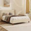 Lit plateforme tapissier moderne en velours beige avec tête de lit à oreilles et pieds en bois, aucun sommier nécessaire, grand-1443706239-1475453764