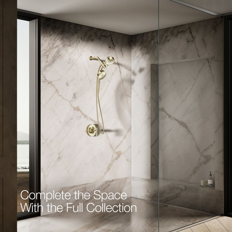 Kohler Purist® 2-In-1 Multifunction Shower Combo Kit, Showerhead and Handshower, Three Spray Settings