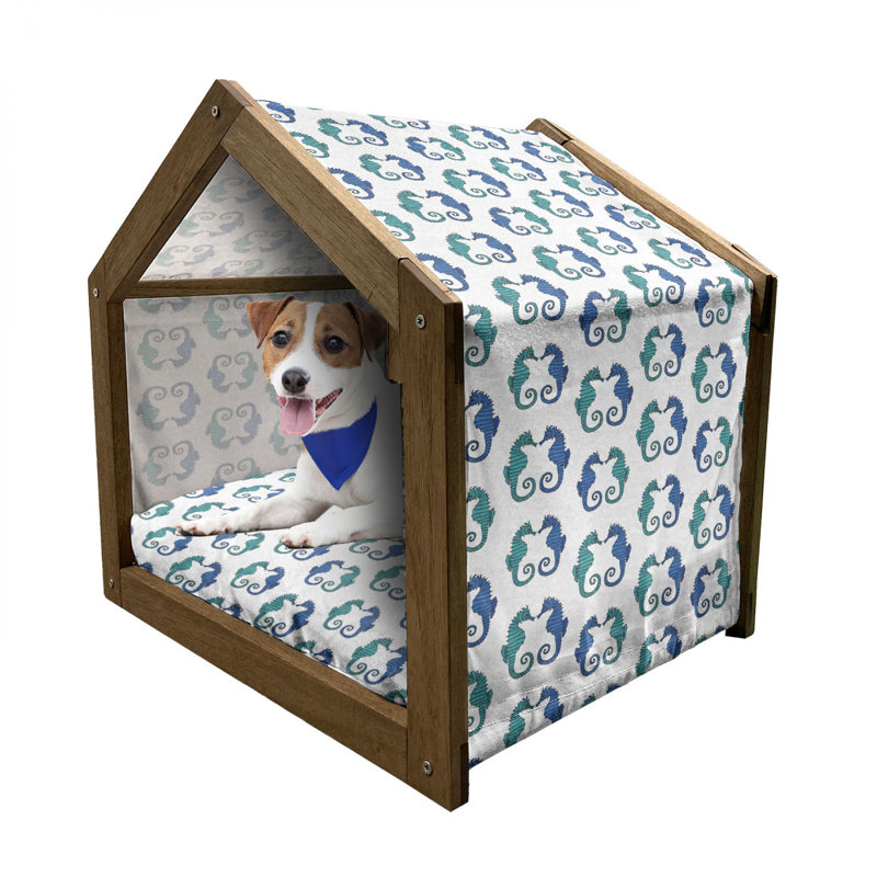 Niche pour chien en bois, H 32,28 po x l 39,37 po x P 28,35 po
