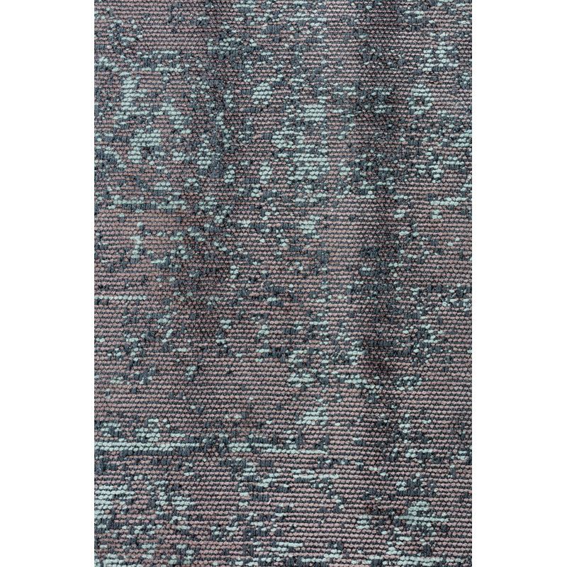 Rapture Blue/Dark Gray Damask Luxury Area Rug, Rectangle 7'10" x 9'10"
