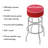 Swivel Upholstered Counter Stool with Metal Frame