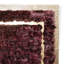 Tapis toscan en cuir véritable fait à la main avec bordure dorée-1500559411