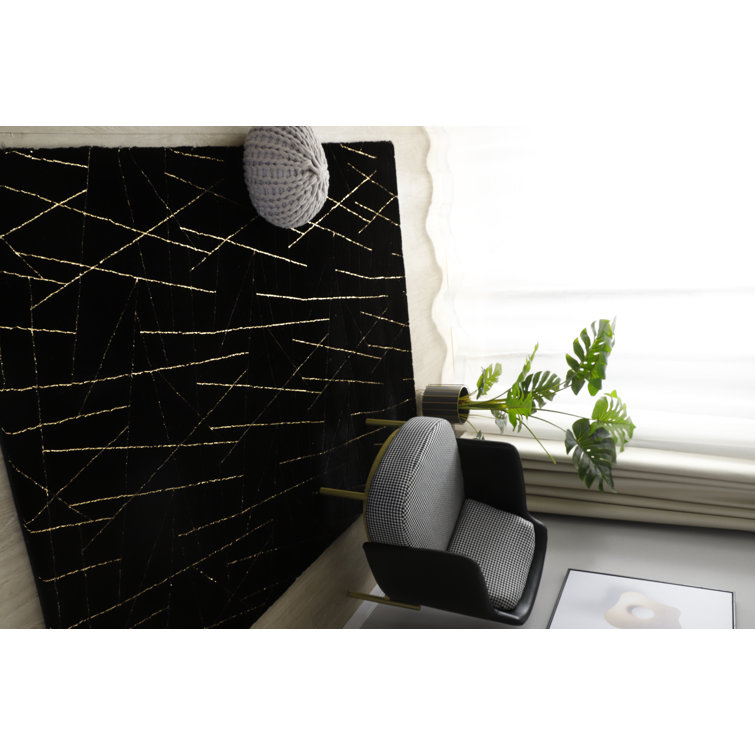 Tapis noir Catignani