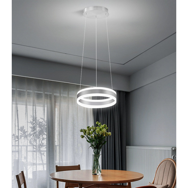 Lustre moderne 7,8 po à DEL, Silver