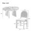 Ensemble de table de salle à manger 5 pièces pour 5 personnes-485010284