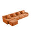 Canapé modulaire en tissu avec repose-pieds Teddy-1515448550