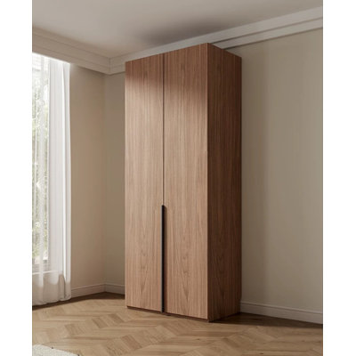 Classic Simple Walnut Color Wardrobe