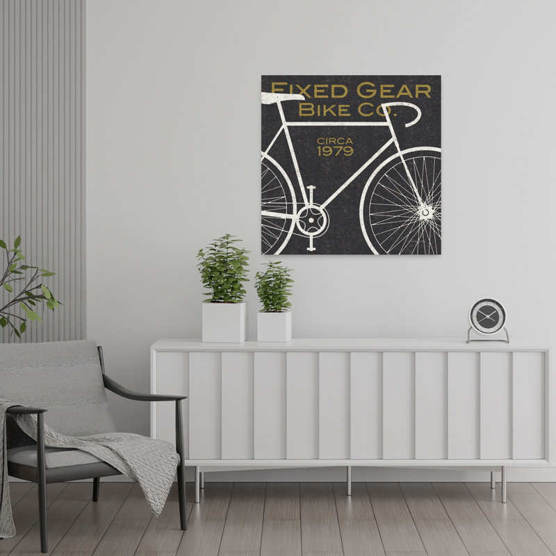 Fixed Gear Bike Co, art contemporain, H 24 po x l 24 po