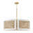 6 - Light Dimmable Drum Chandelier