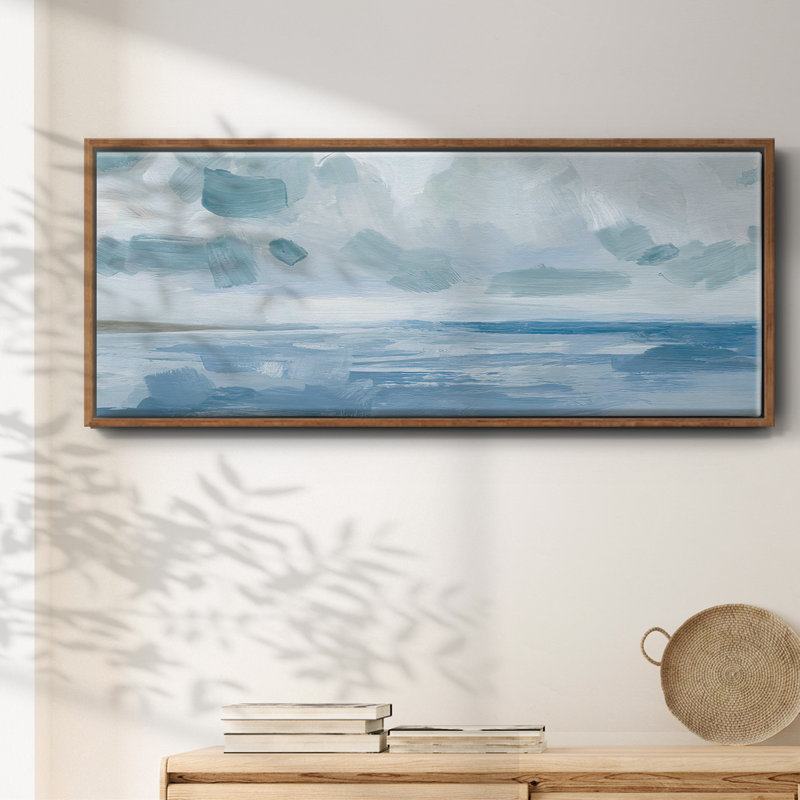 Calm Seascape I- Framed Canvas