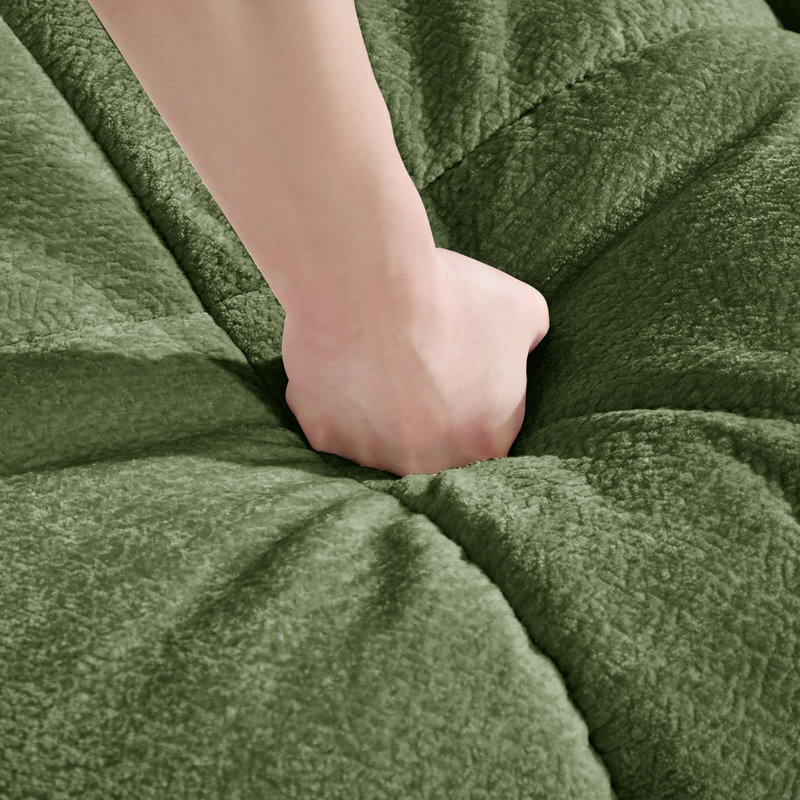  Canapé en chenille Cloud, Green Chenille