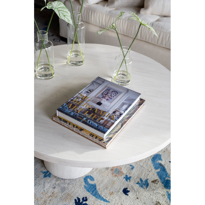 Solid Wood Cocktail Table, White