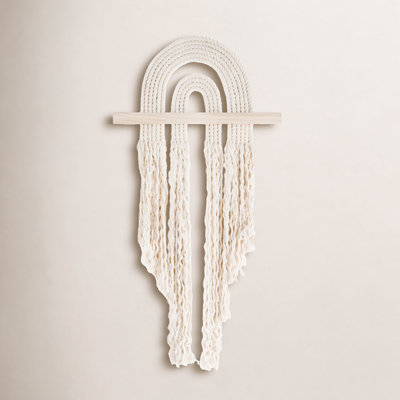 Flow Handmade Coastal Abstract Wall Decor on Fabric