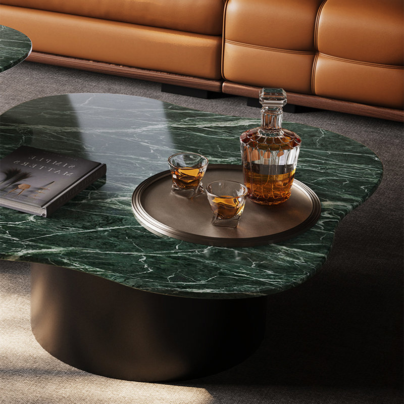 Ensemble de tables basses Cloud Marble, Vert