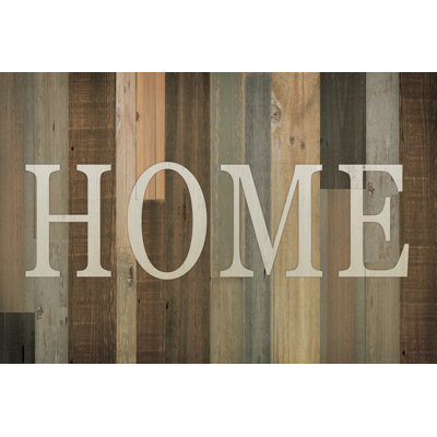 Wood Texture Home - Wrapped Canvas Art Prints