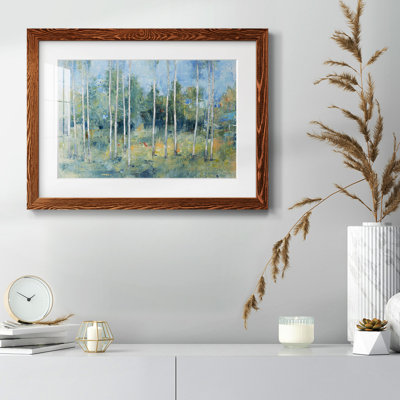 Woodland View I - impression encadrée rustique avec tableau mat