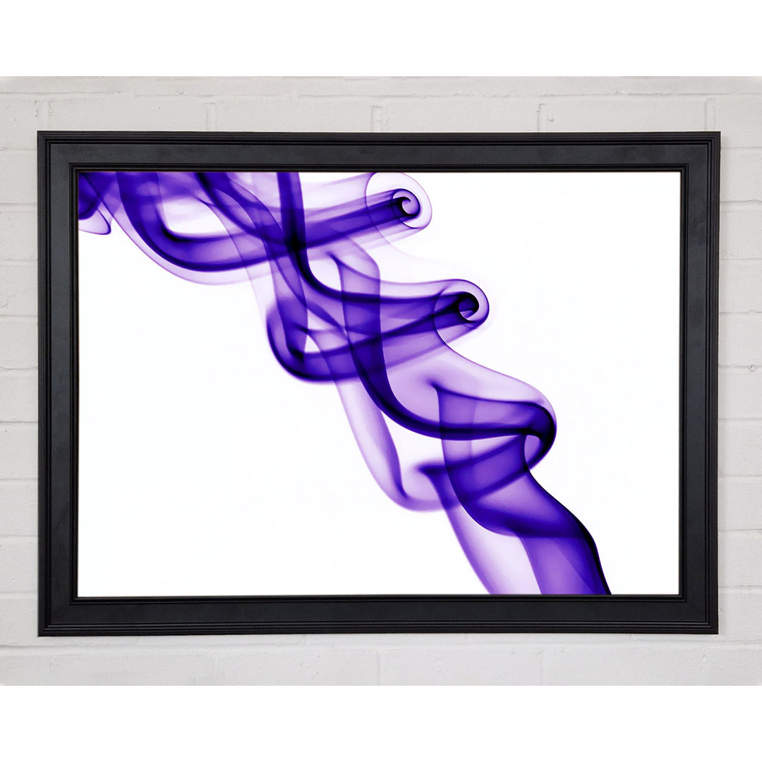 Gerahmtes Leinwandbild Purple Smoke