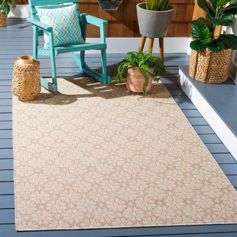 Msr400 Performance Geometric Indoor/Outdoor Area Rug, Rectangle 8' x 10'