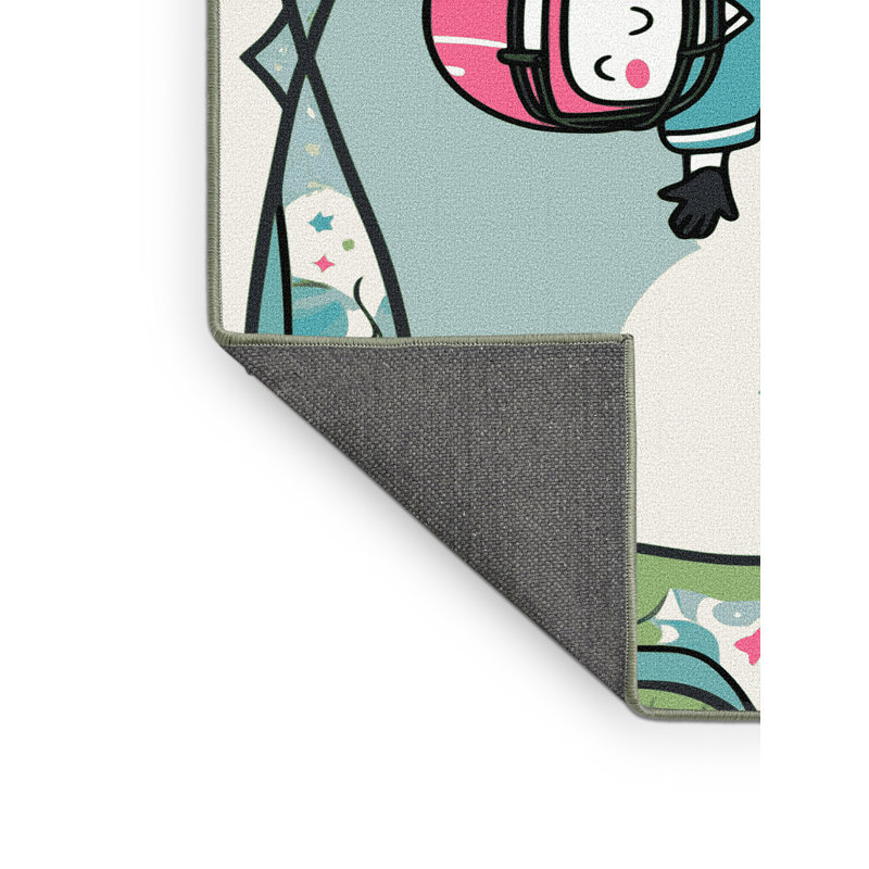 Tapis pour enfants East Urban Home Sports, Rectangle 4pi x 6 pi
